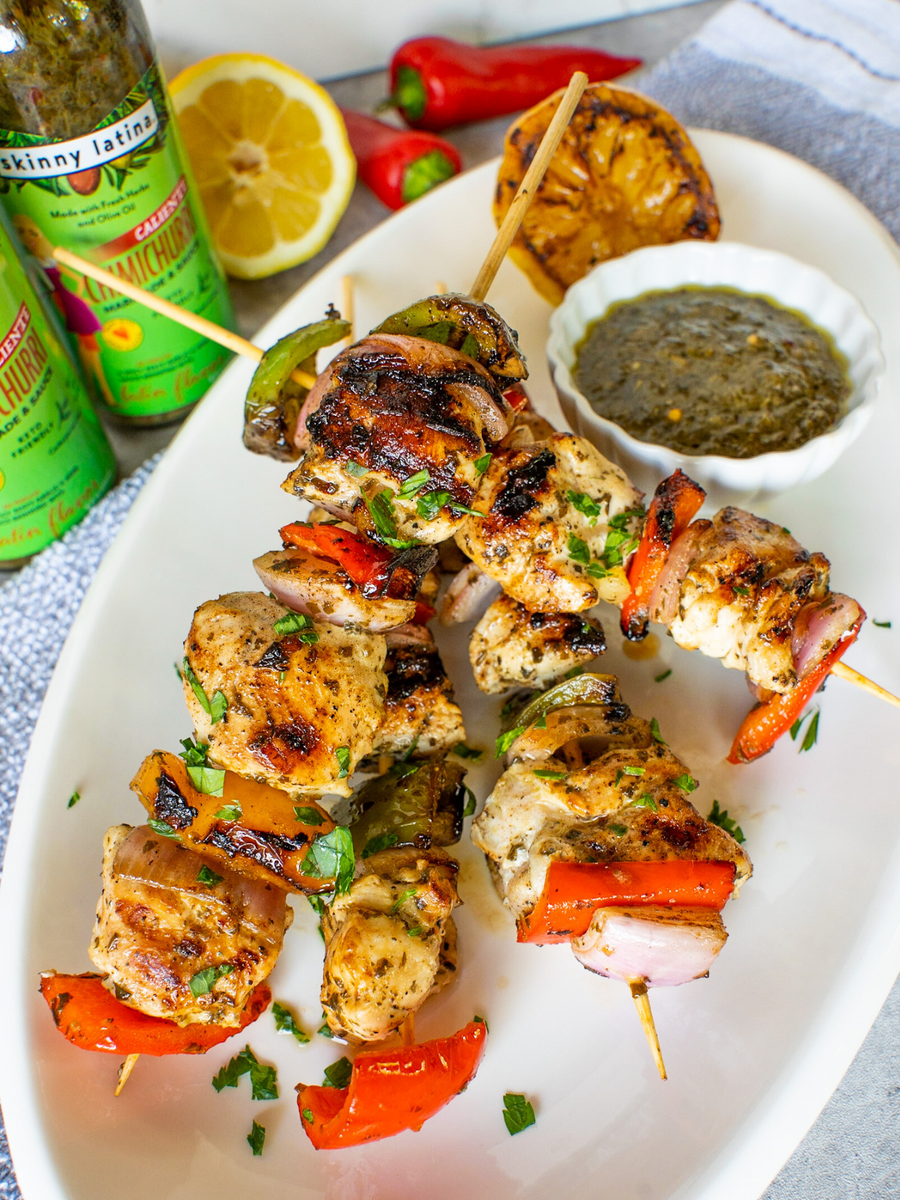 Skinny Latina Caliente Chimichurri Chicken Skewers Ana Quincoces Skinny Latina 0020